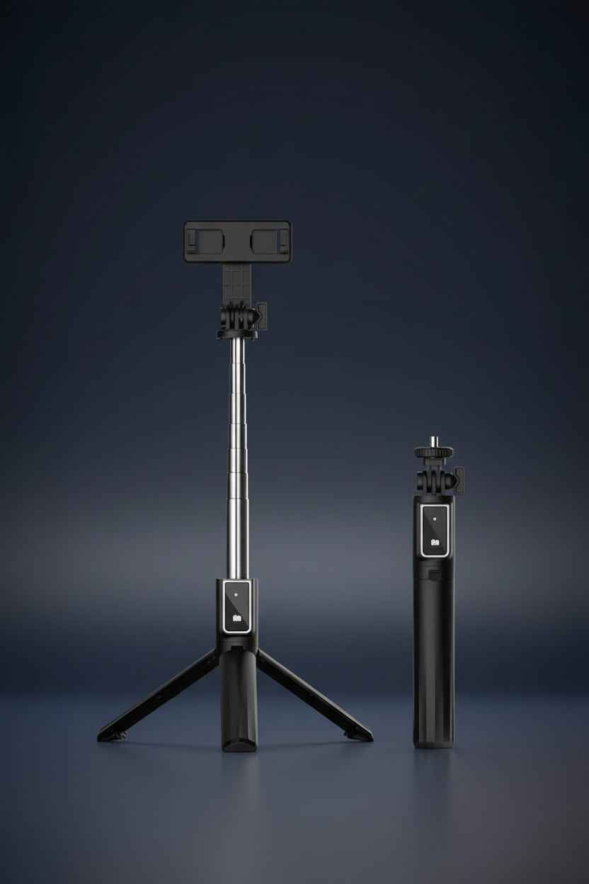 Extended P40S Bluetooth Selfie Stick Tripod for Android/iOS Mobile Phones