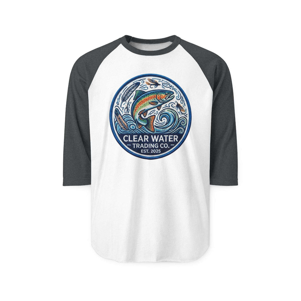 Clear Water Trading Co. — Retro Trout Raglan Shirt - Clear Water Trading Co.