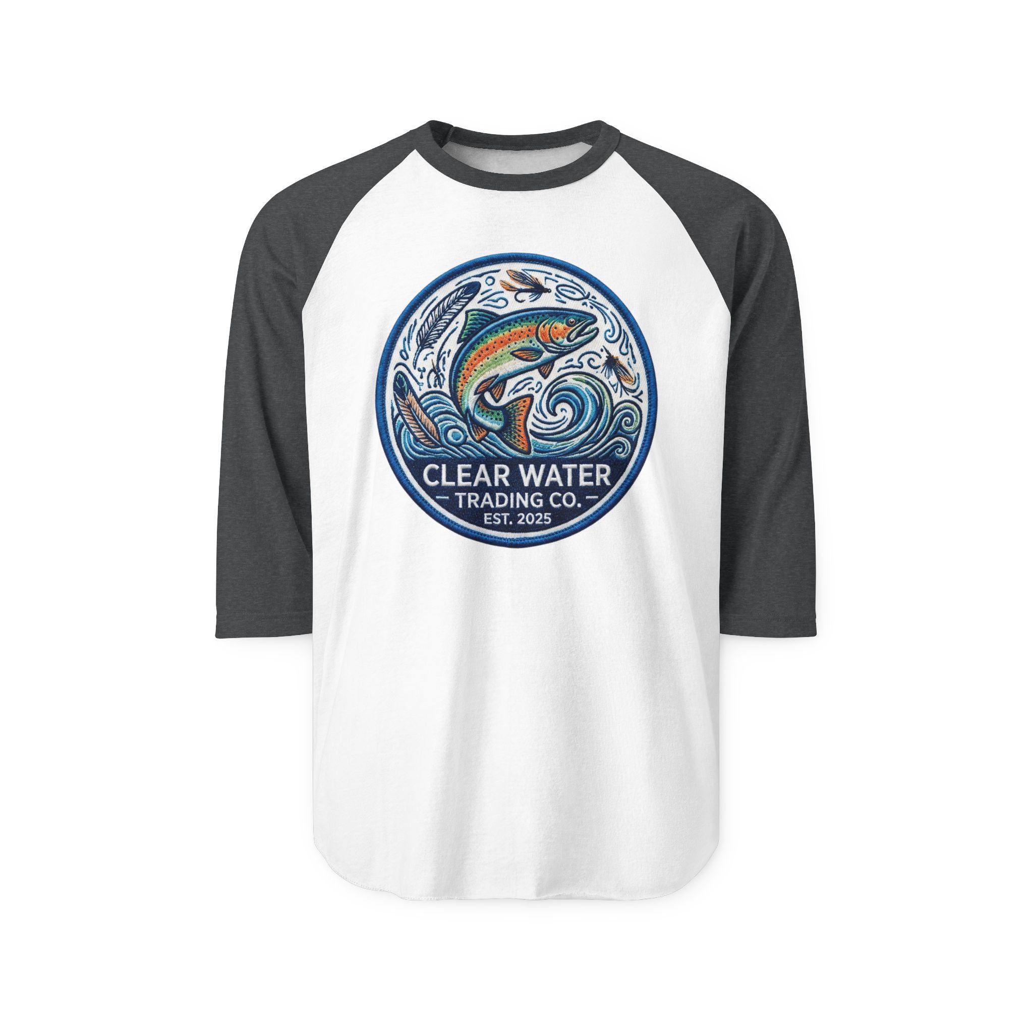 Clear Water Trading Co. — Retro Trout Raglan Shirt
