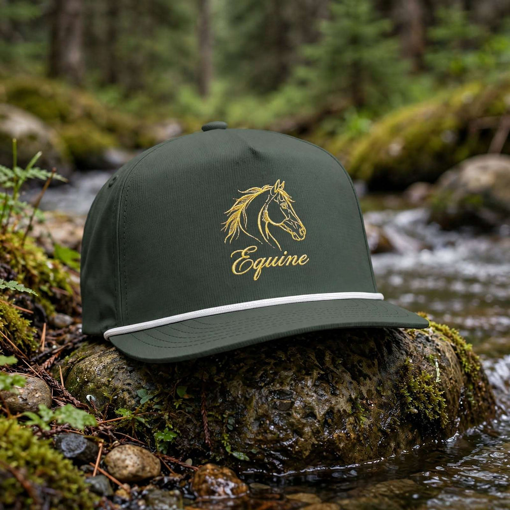 Clear Water's - Equine Embroidered Rope Style Trucker Hat