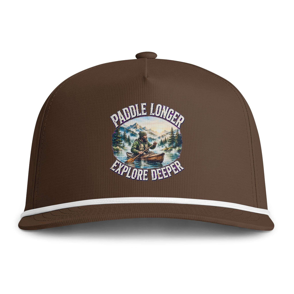 N° 13 - Paddle Longer - Explore Deeper - Casquette Trucker à bord en corde