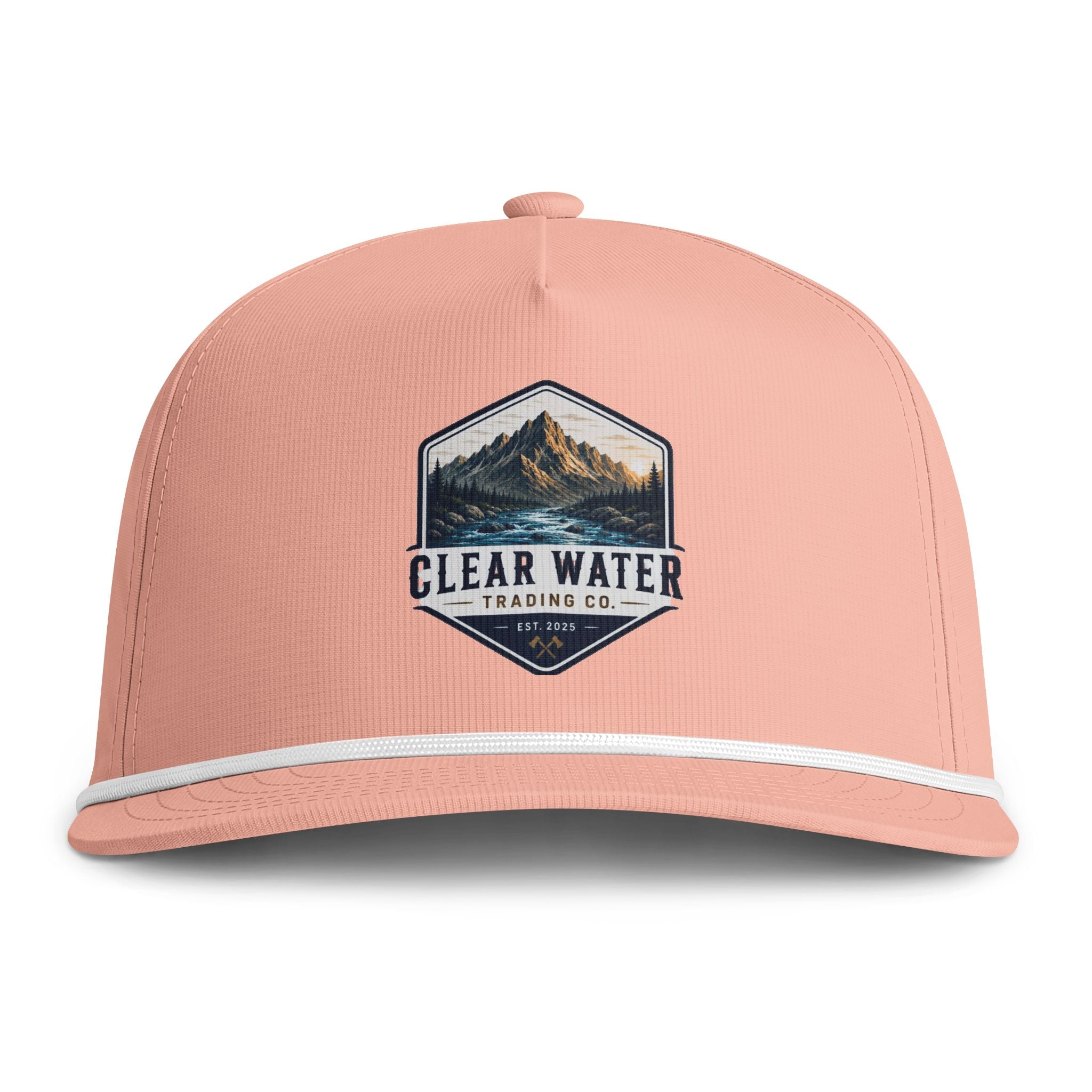 Clear Water Mountain Rope Cap — Vintage Outdoor Trucker Hat