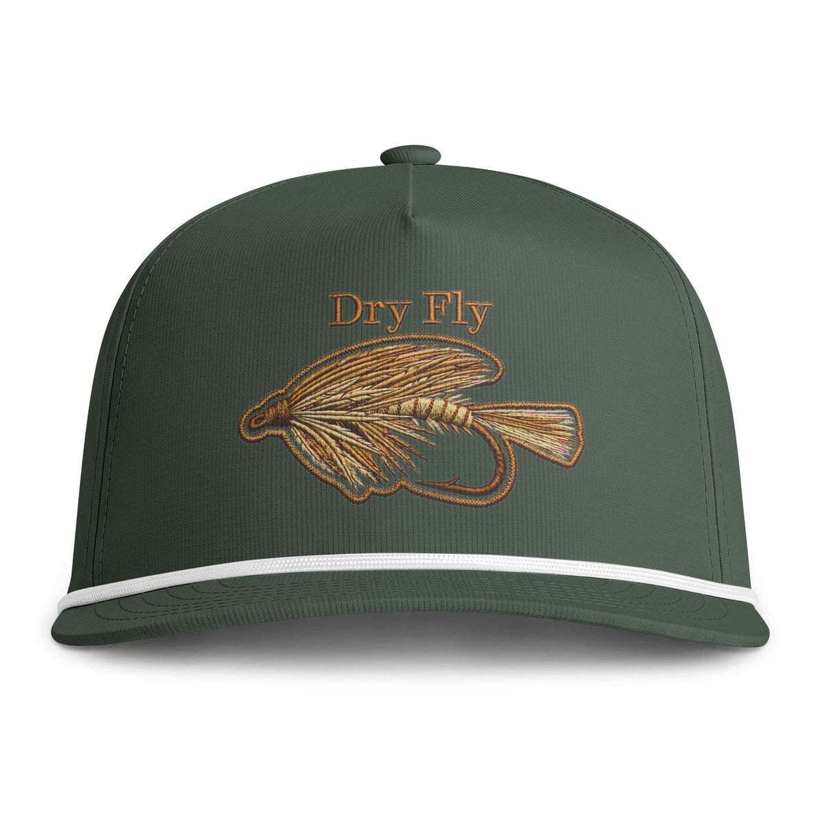 Dry Fly Snapback, Rope Brim Sunwashed Trucker Hat