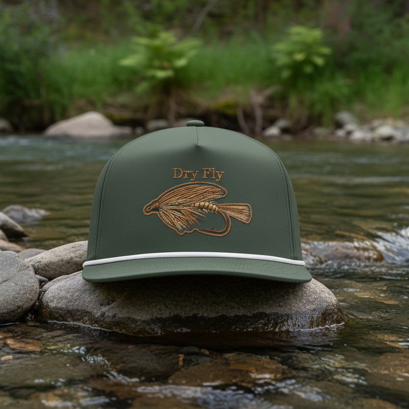 Dry Fly Snapback, Rope Brim Trucker Hat