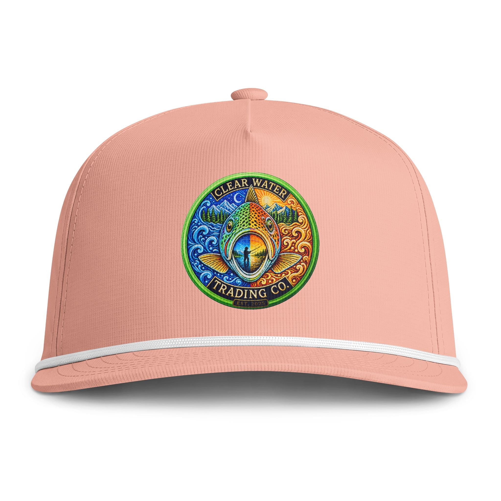 Clear Water Trading Co. — Premium Trout Badge Rope Cap