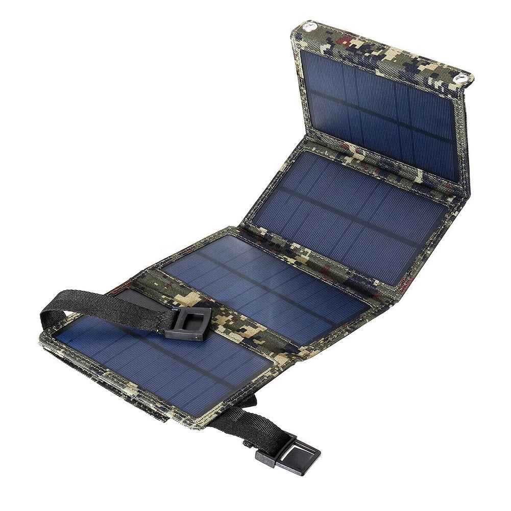 20W Foldable Solar Charger Bag - 8W 5V USB Portable Outdoor Mobile Phone Charging Board