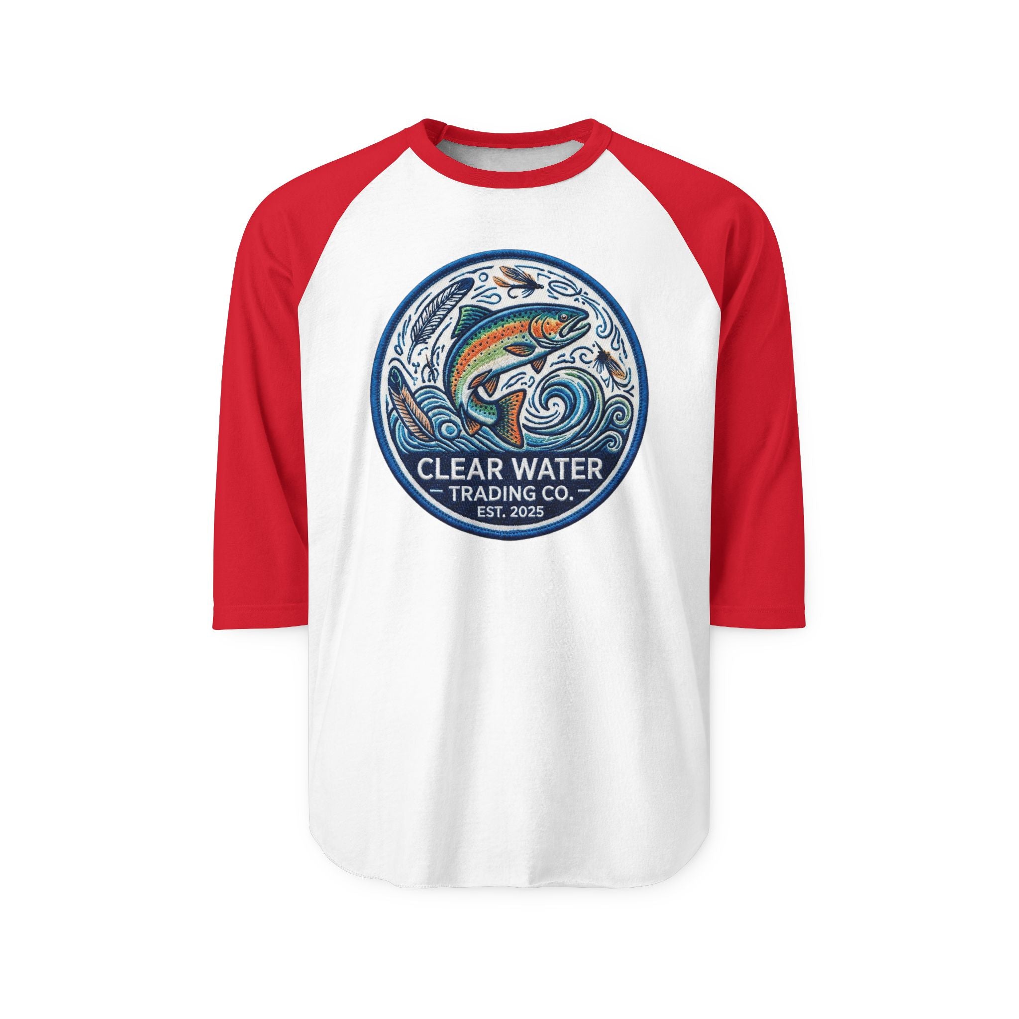Clear Water Trading Co. — Retro Trout Raglan Shirt