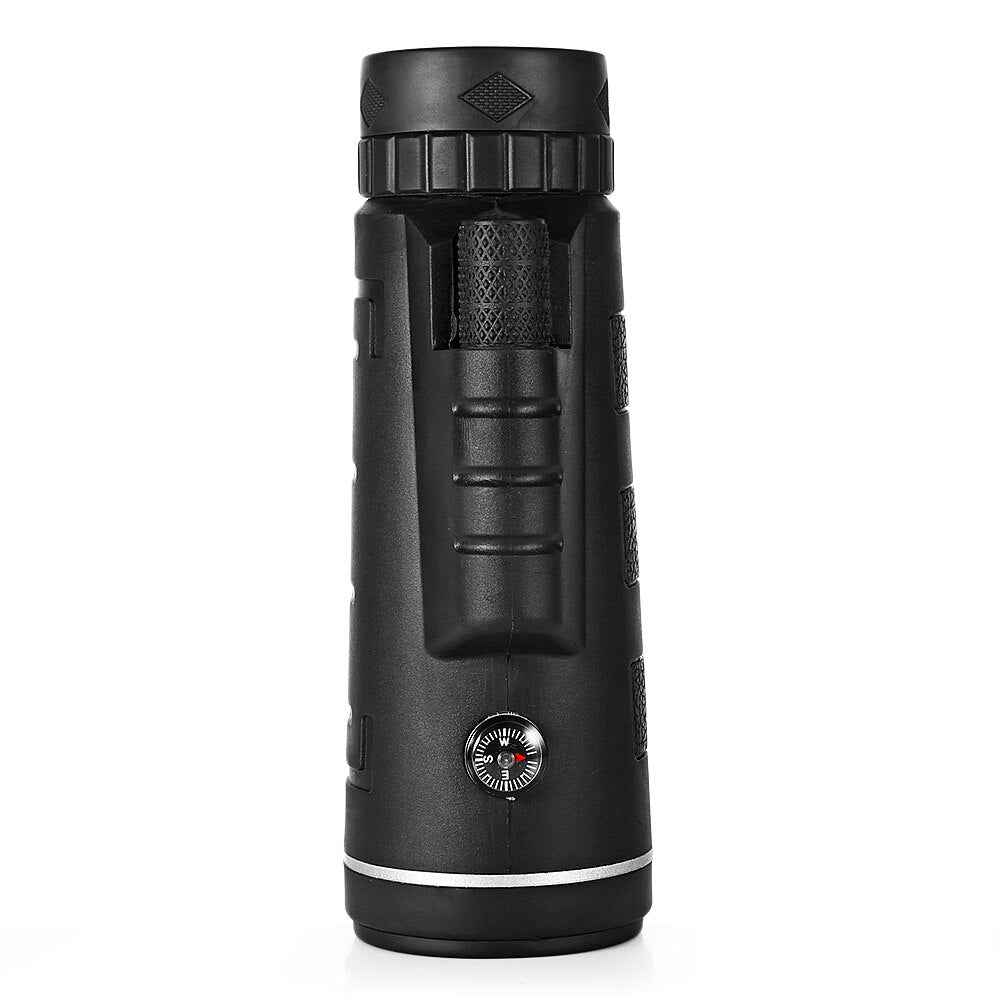 40X60 Monocular Telescope Zoom Scope with Compass, Phone Clip, and Tripod for Mobile Phone Camera