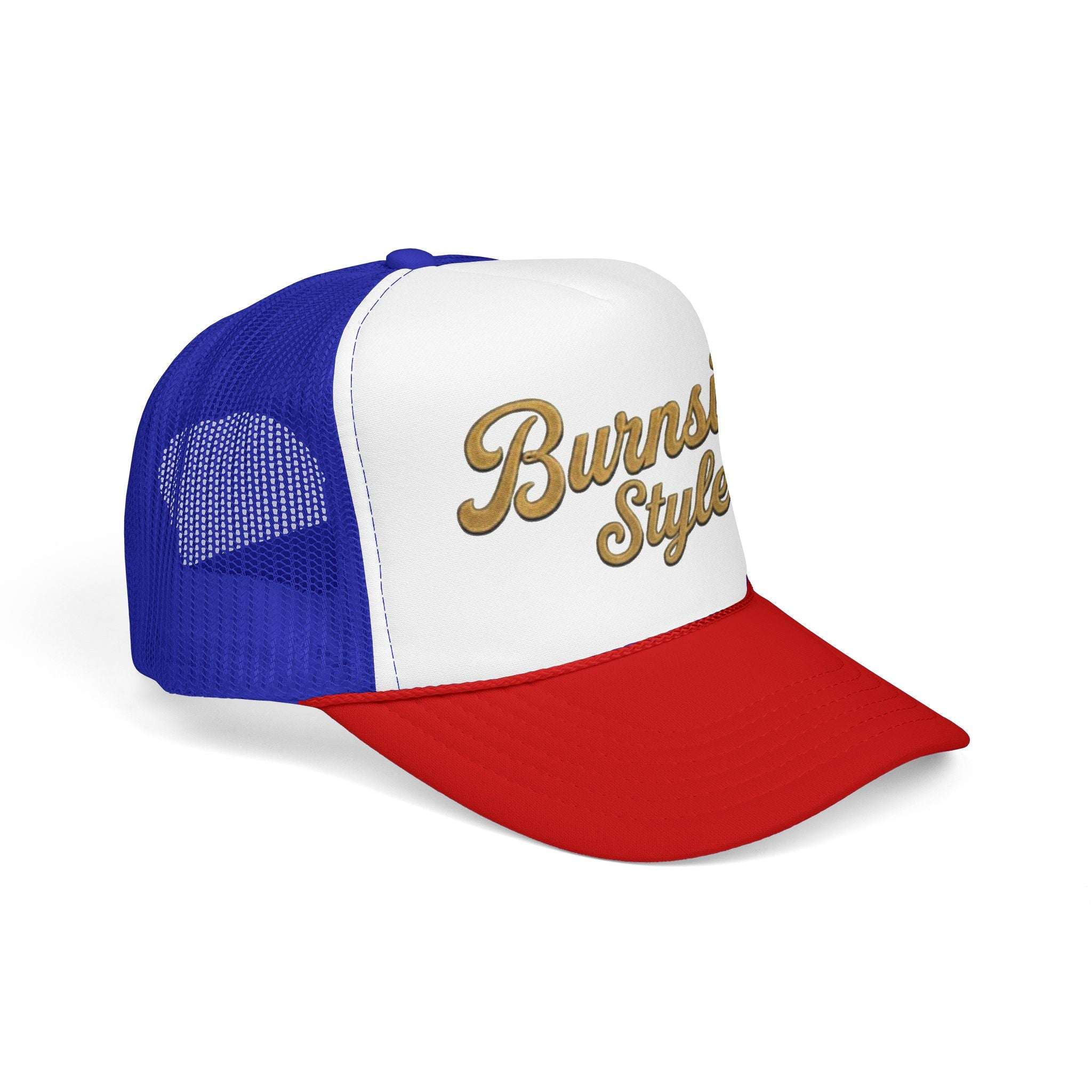 Burnside Style Retro Foam Trucker Hat — Centennial Tribute Crown - Clear Water Trading Co.