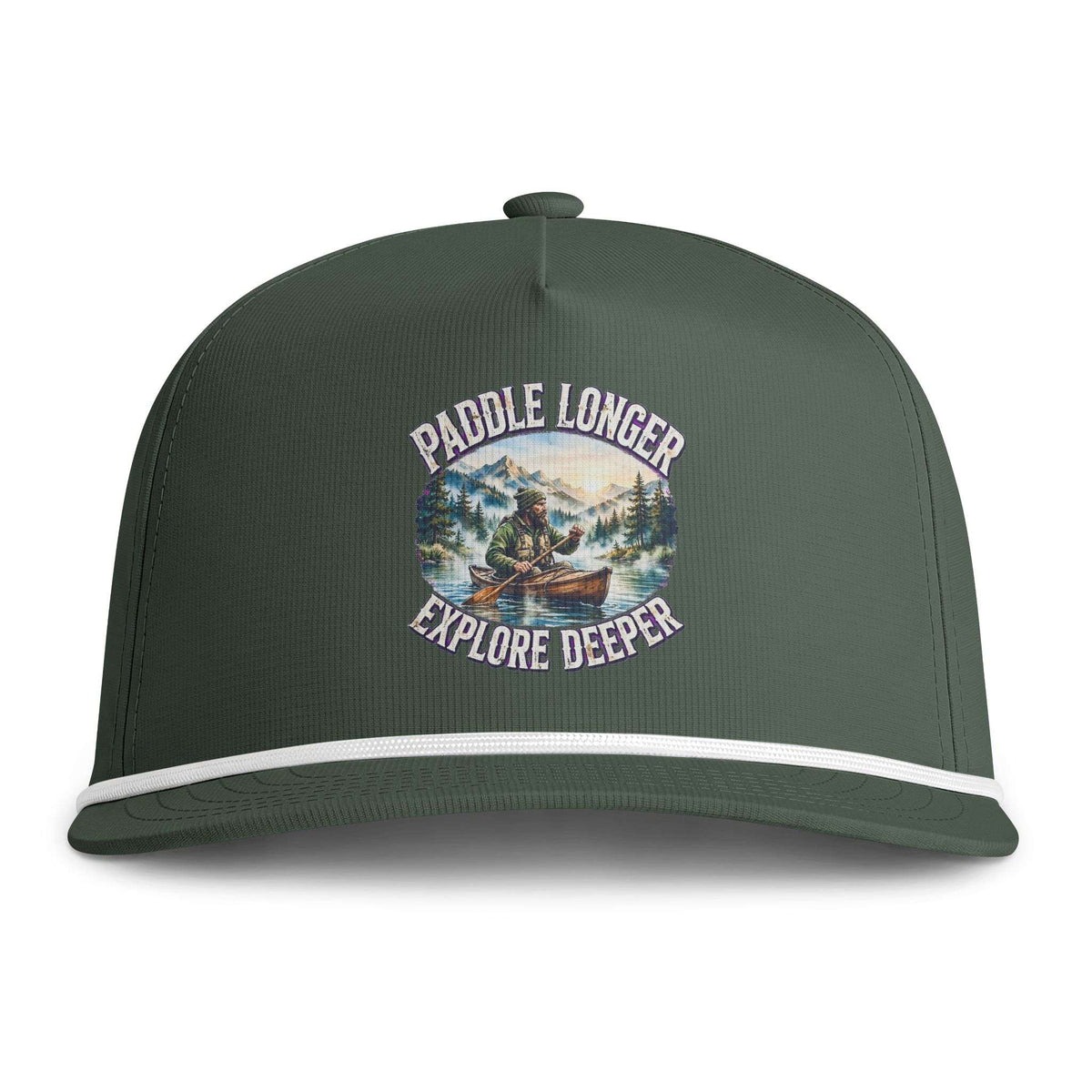 N° 13 - Paddle Longer - Explore Deeper - Casquette Trucker à bord en corde