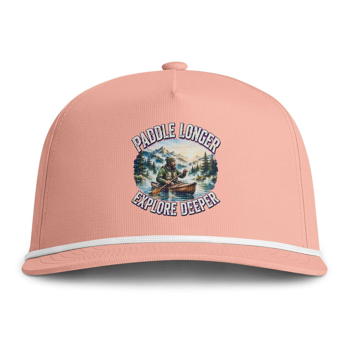 N° 13 - Paddle Longer - Explore Deeper - Casquette Trucker à bord en corde