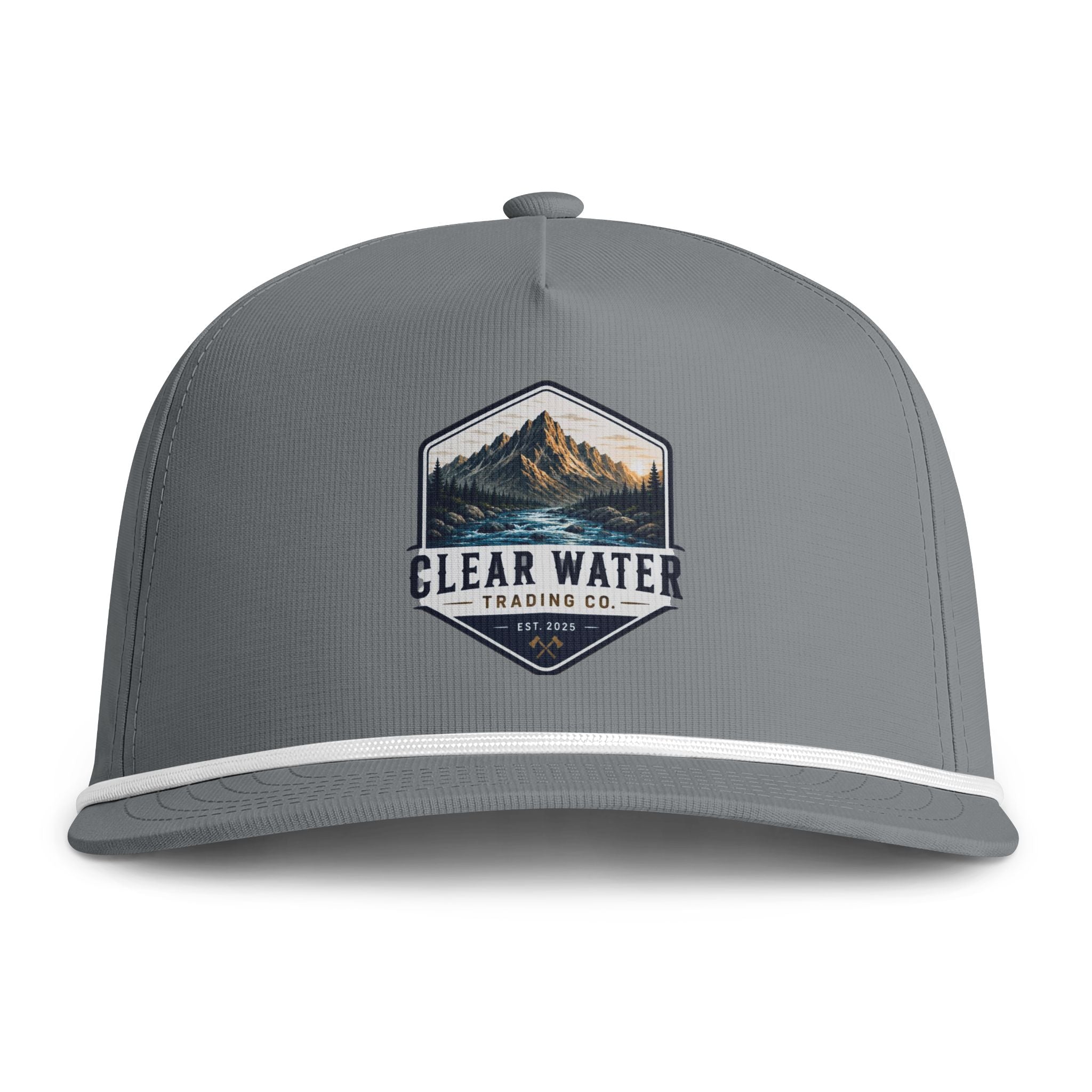 Clear Water Mountain Rope Cap — Vintage Outdoor Trucker Hat