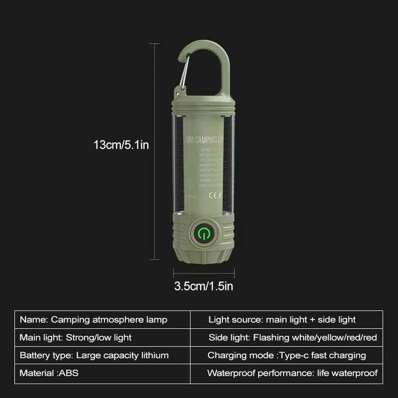 The Beacon Rechargeable Retro Lantern for Outdoor Adventures