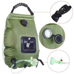 The High-Noon Solar Shower Bag: 20L Portable Thermal Shower Solution
