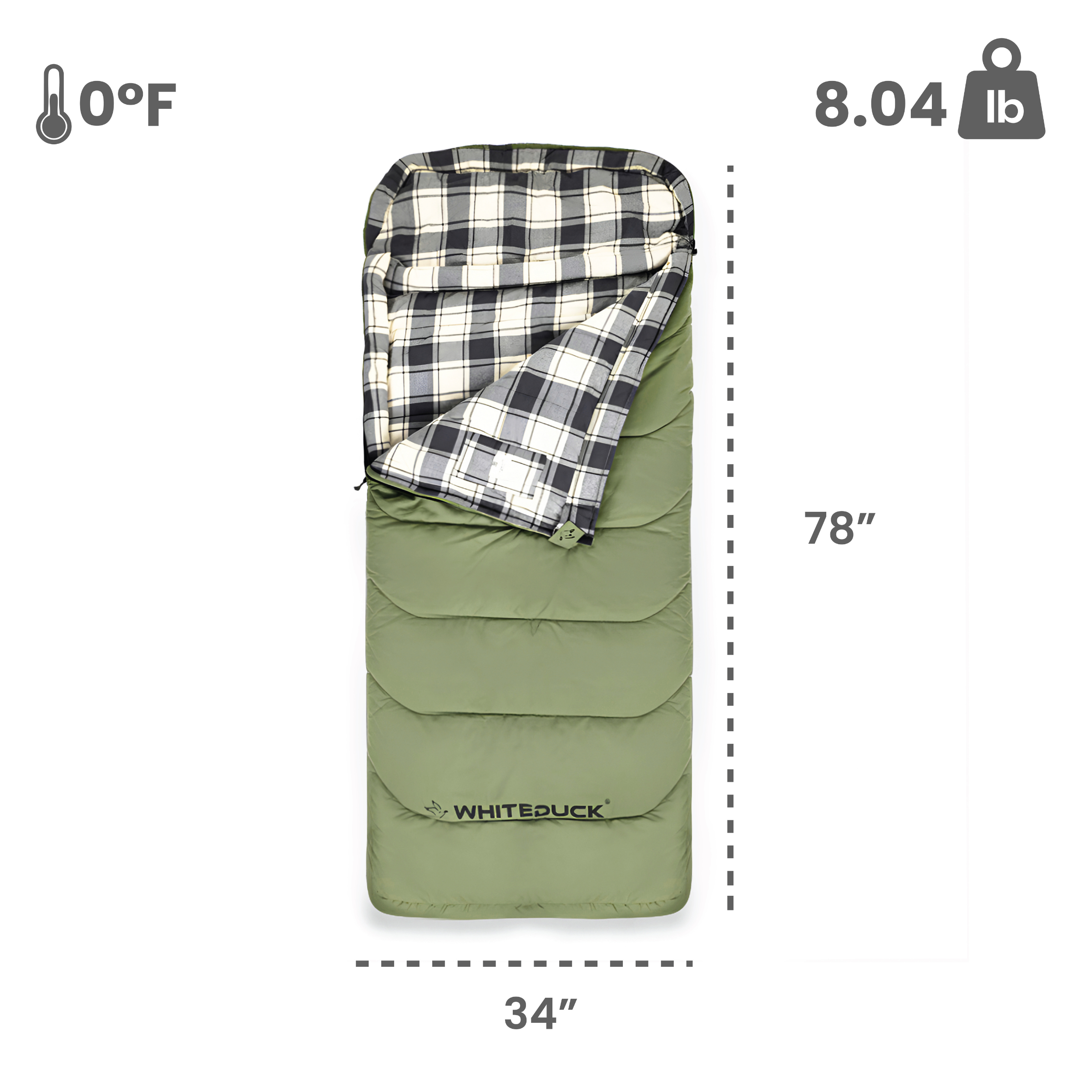 Kodiak Arctic Expedition Sleeping Bag - 0°F Heavy-Duty for Extreme Conditions