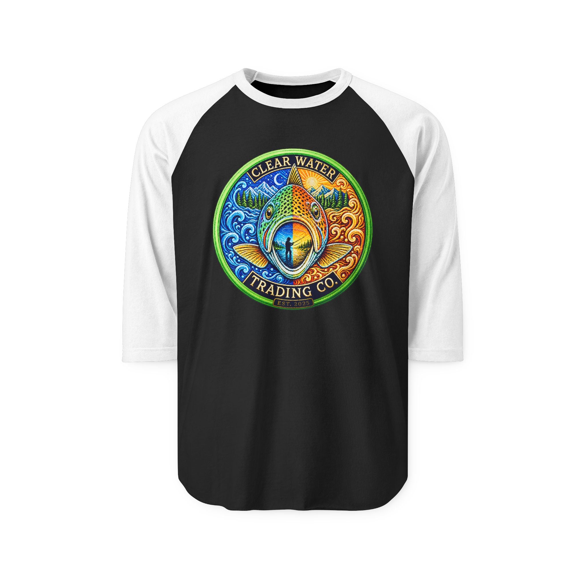 Unisex Three-Quarter Sleeve Raglan Shirt