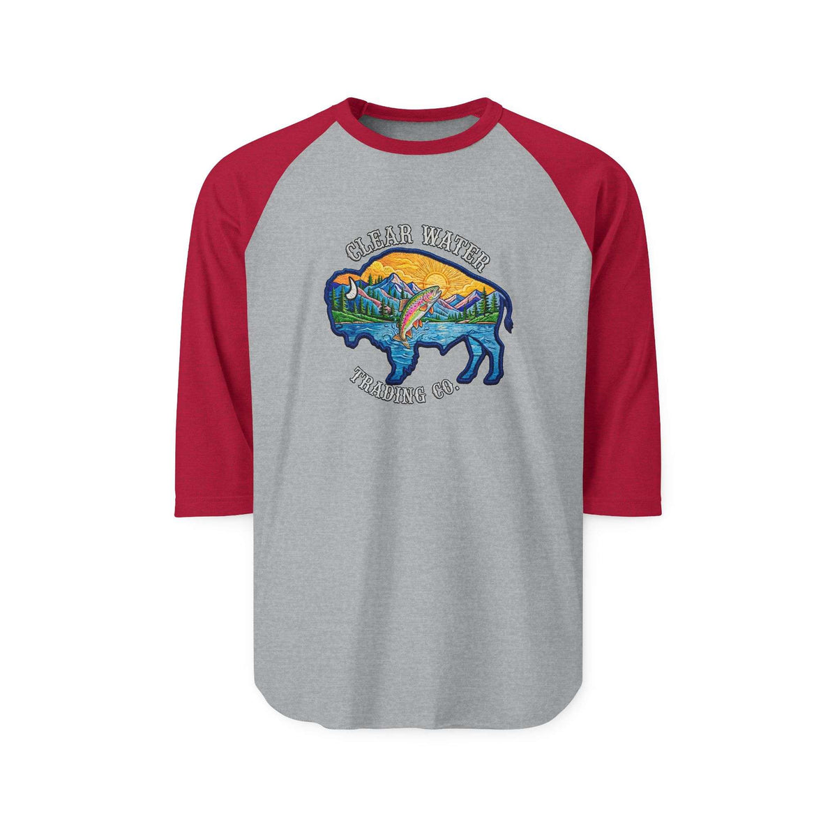 Buffalo Mountain Trout Raglan Shirt — Clear Water Trading Co.