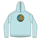 Solar Spiral Hoodie — Colorful Psychedelic Sun & Moon Graphic Hoodie