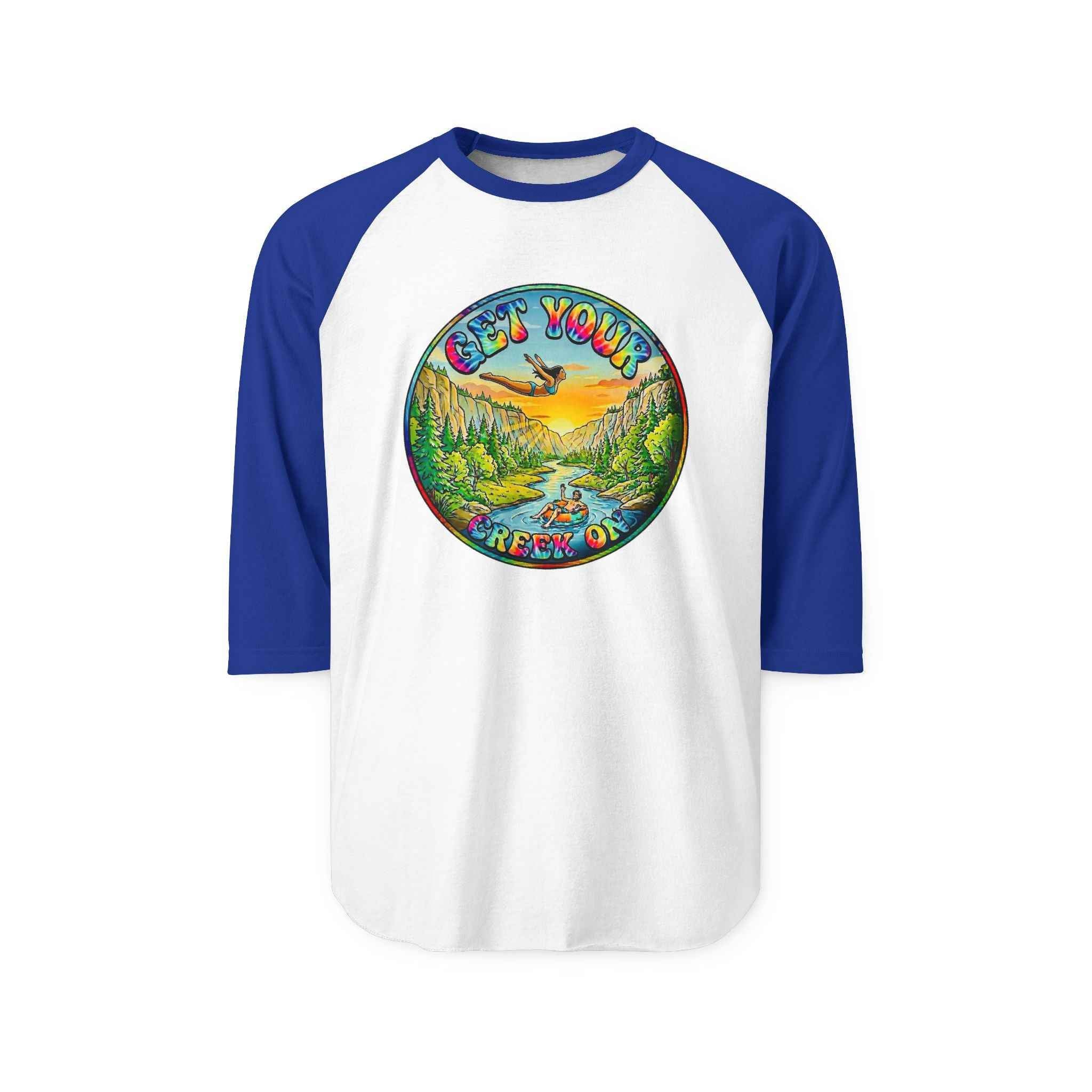 Creek Life Raglan Shirt — "Get Your Creek On" Mid-Sleeve