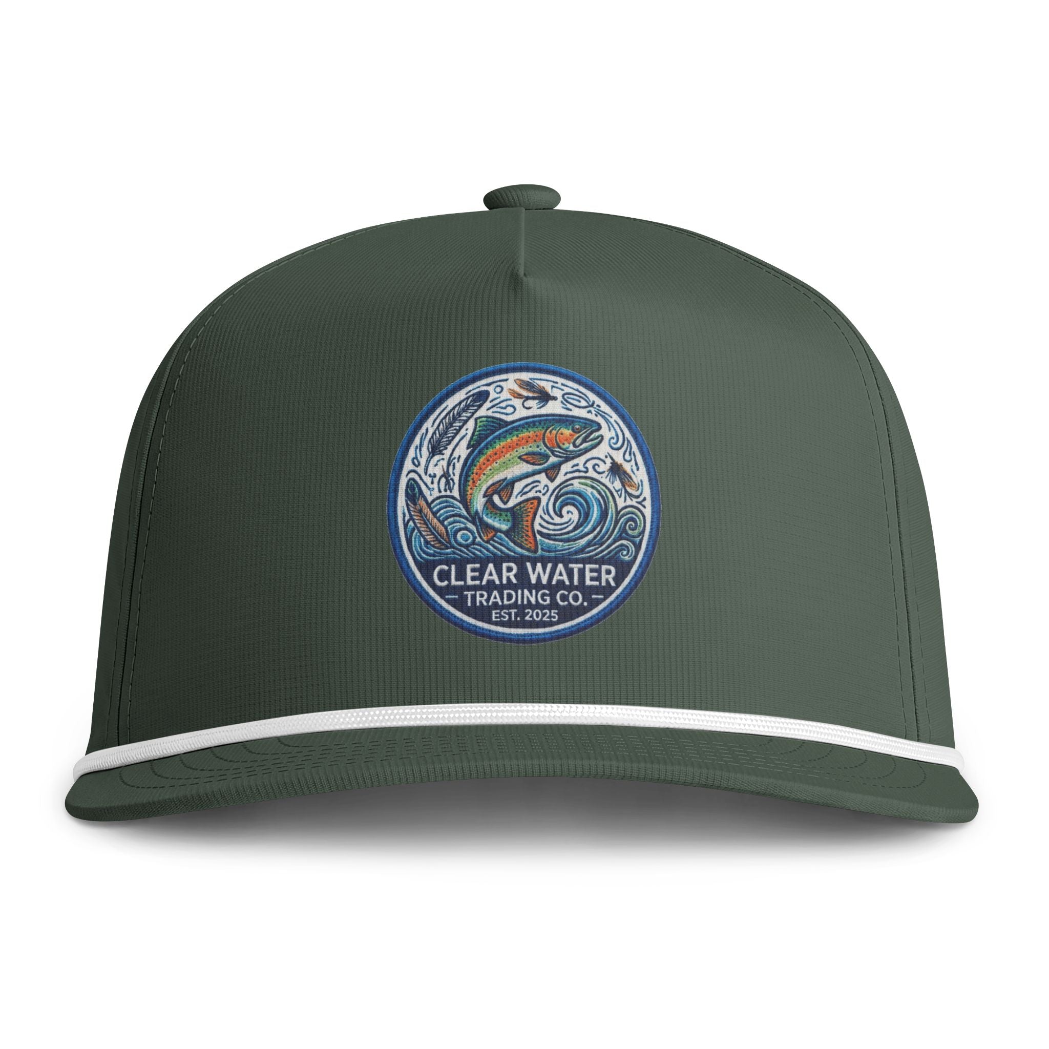 Clear Water Trading Co. — Retro Trout Rope Cap