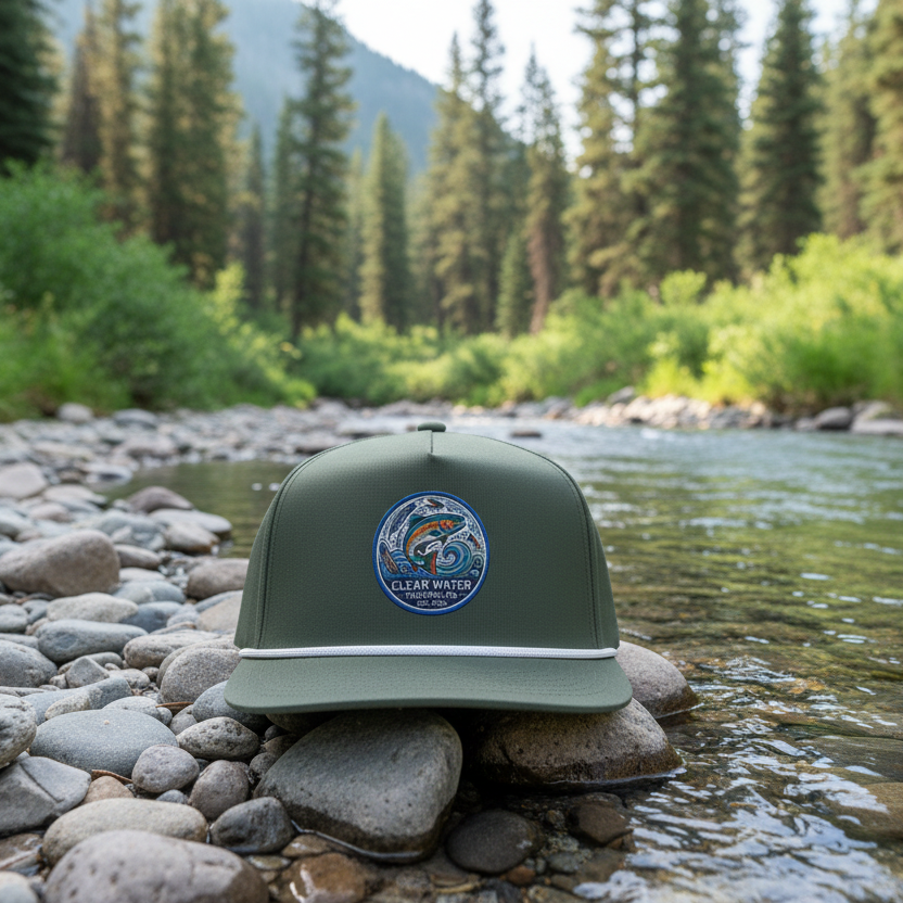 Clear Water Trading Co. — Retro Trout Rope Cap - Clear Water Trading Co.