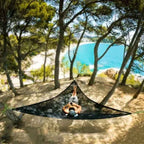 The Apex: 3-Point Heavy-Duty Suspended Mesh Hammock