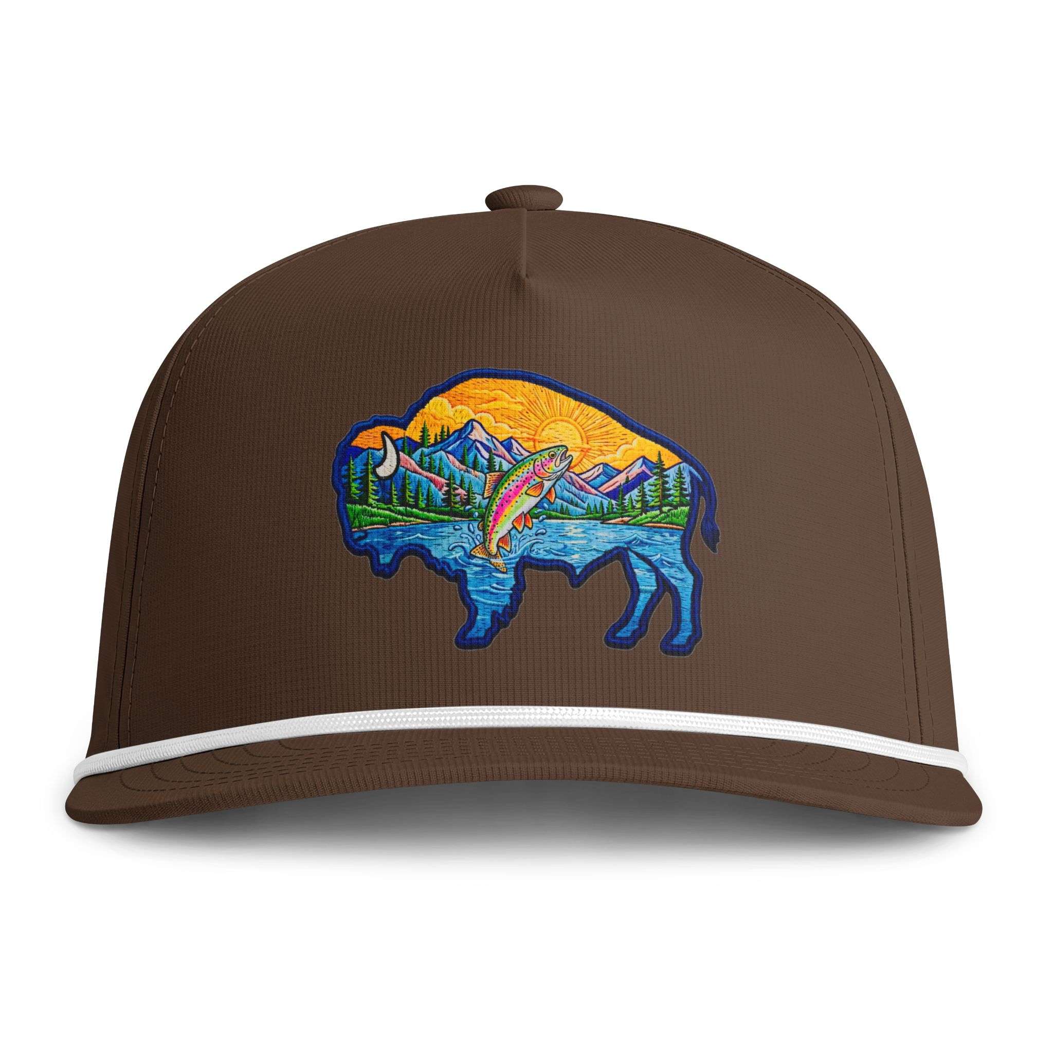 Clear Water's - Sunset Buffalo Rope Style Trucker Hat