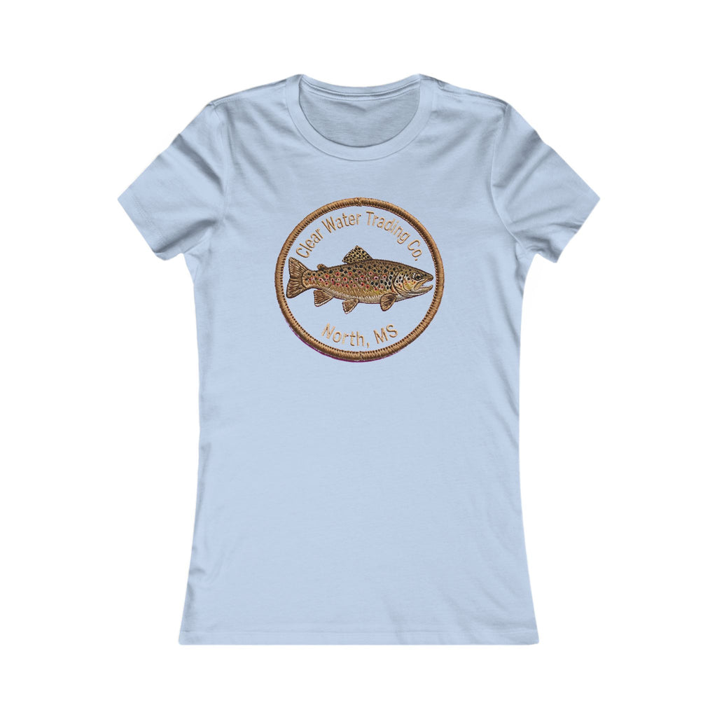 Women's Trout Badge Tee — Clear Water Trading Co.