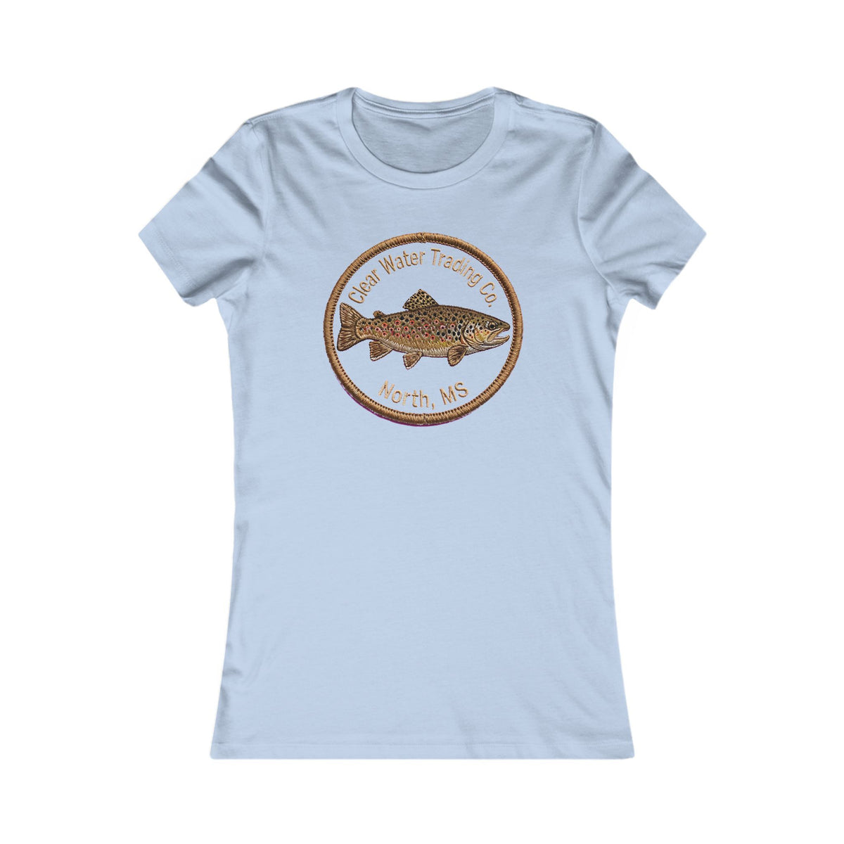 Women's Trout Badge Tee — Clear Water Trading Co.