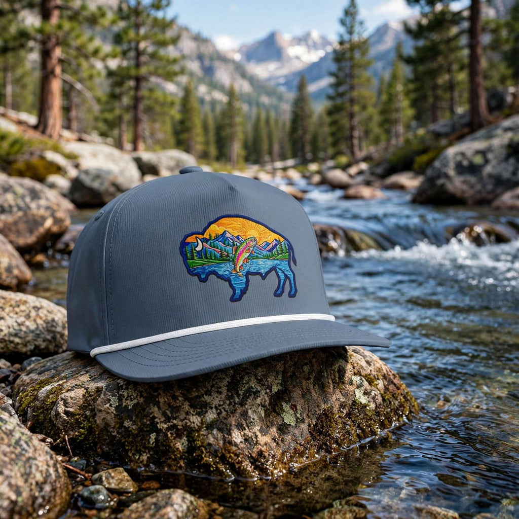 Clear Water's - Sunset Buffalo Rope Style Trucker Hat