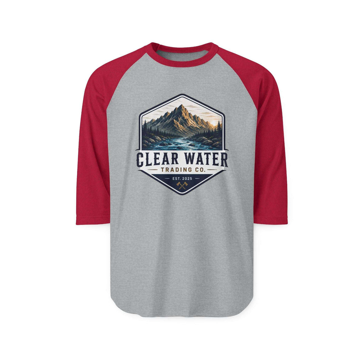 Raglan Shirt - Clear Water Trading Co. Mountain Graphic Baseball Tee - Clear Water Trading Co.