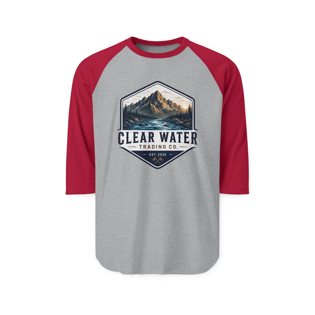 Raglan Shirt - Clear Water Trading Co. Mountain Graphic Baseball Tee