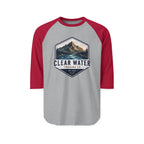 Raglan Shirt - Clear Water Trading Co. Mountain Graphic Baseball Tee