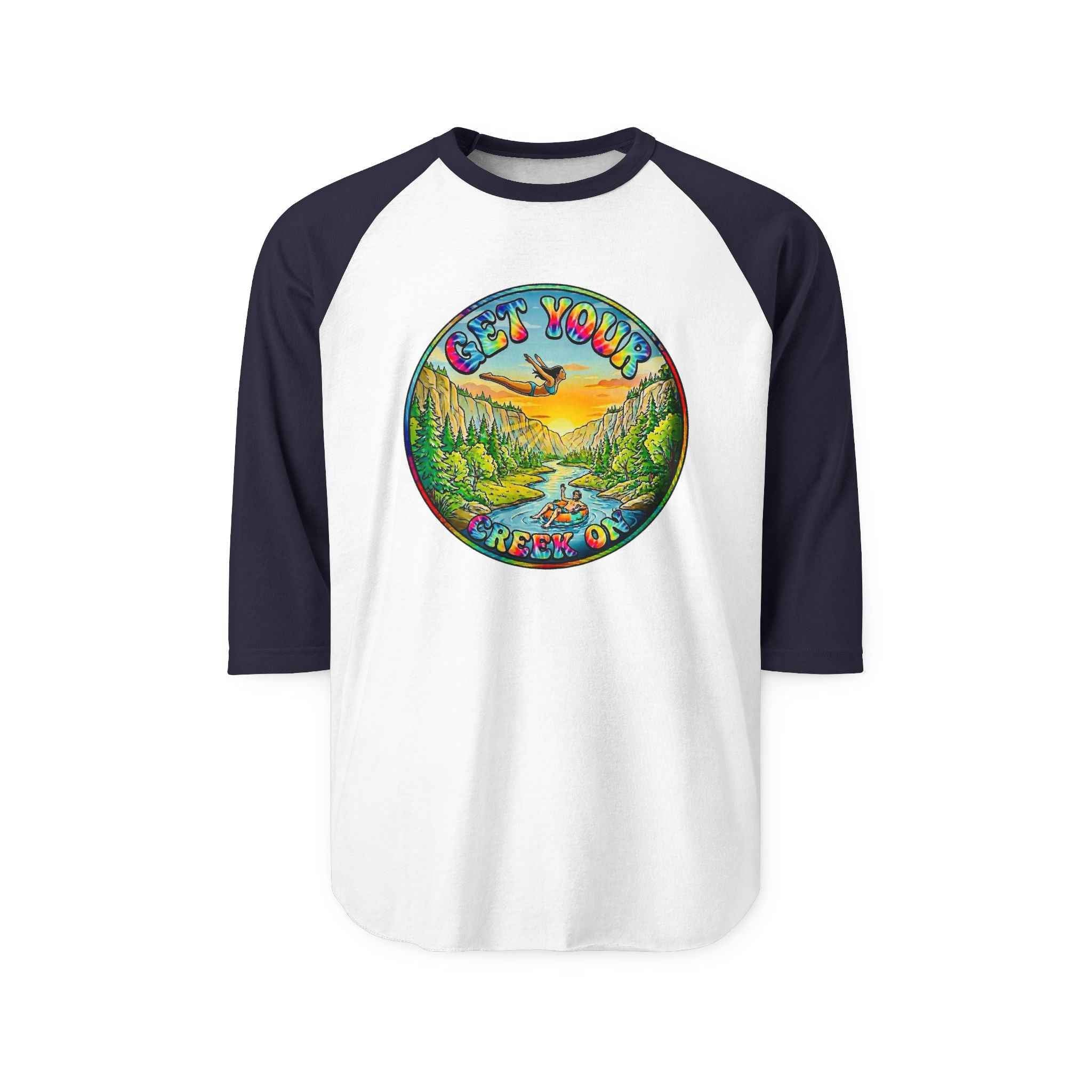Creek Life Raglan Shirt — "Get Your Creek On" Mid-Sleeve