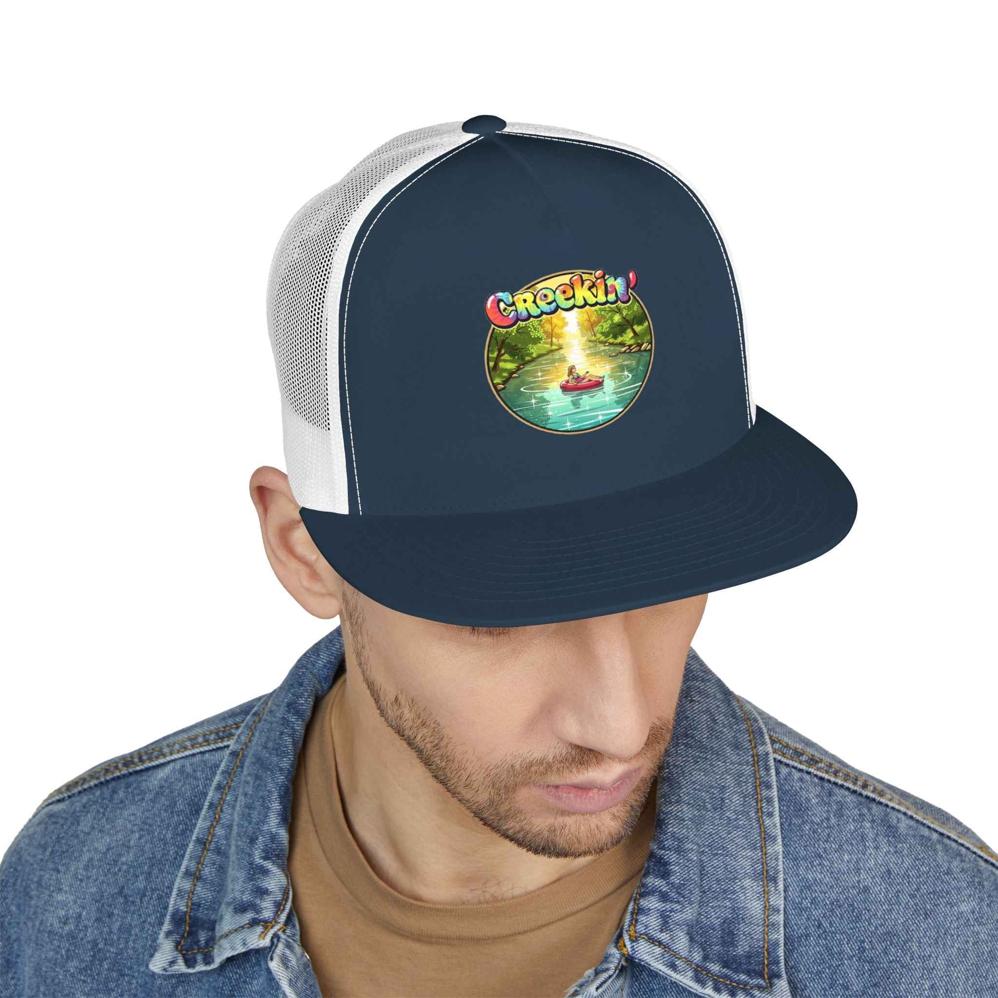 Creek Life Trucker Cap – “CREEKIN' a way of life, A way of Livin'” Vintage Snapback