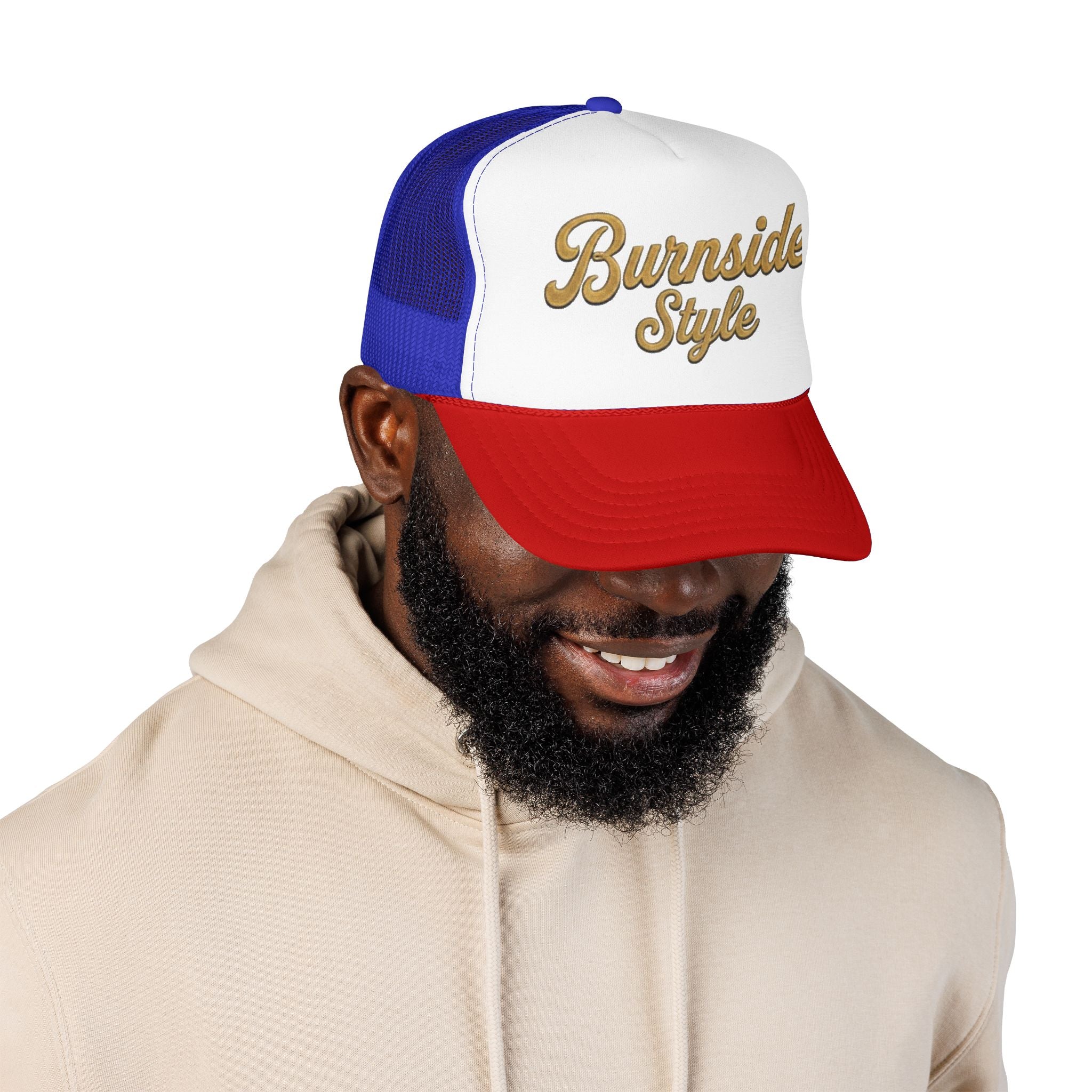 Burnside Style Trucker Hat — Centennial Tribute Foam Cap