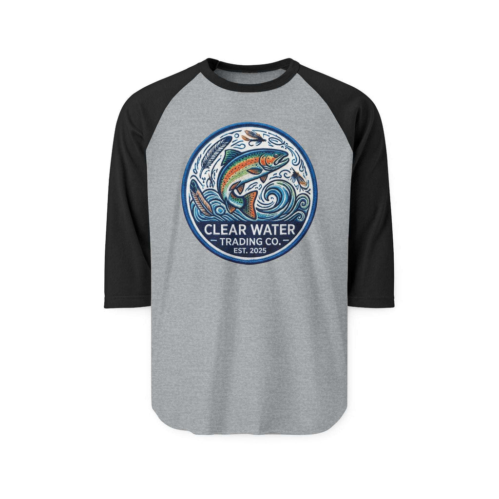 Clear Water Trading Co. — Retro Trout Raglan Shirt - Clear Water Trading Co.