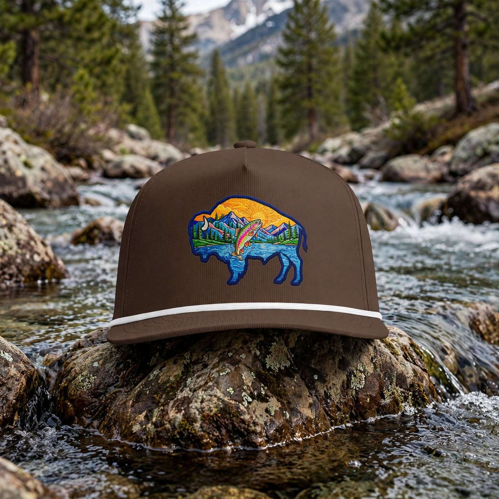 Clear Water's - Sunset Buffalo Rope Style Trucker Hat