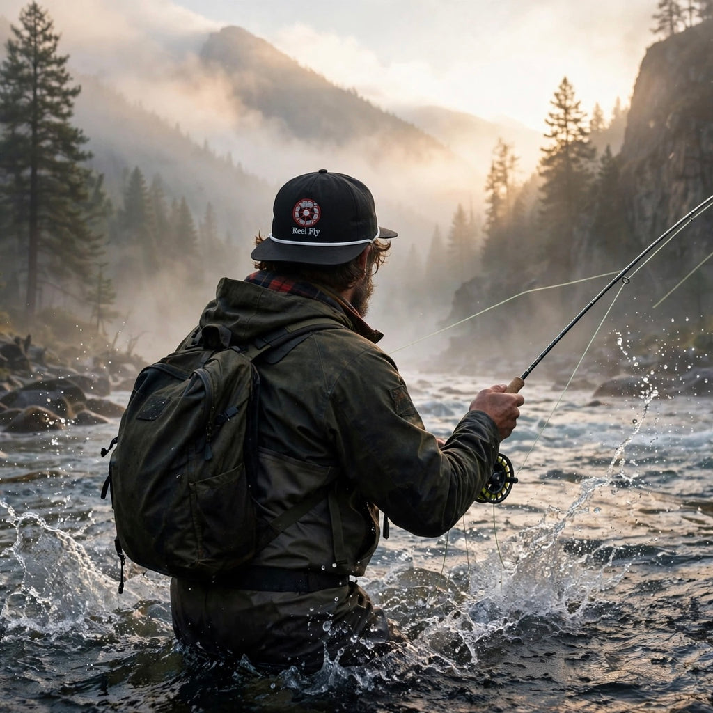 Reel Fly - Embroidered Fly Fishing Rope Hat