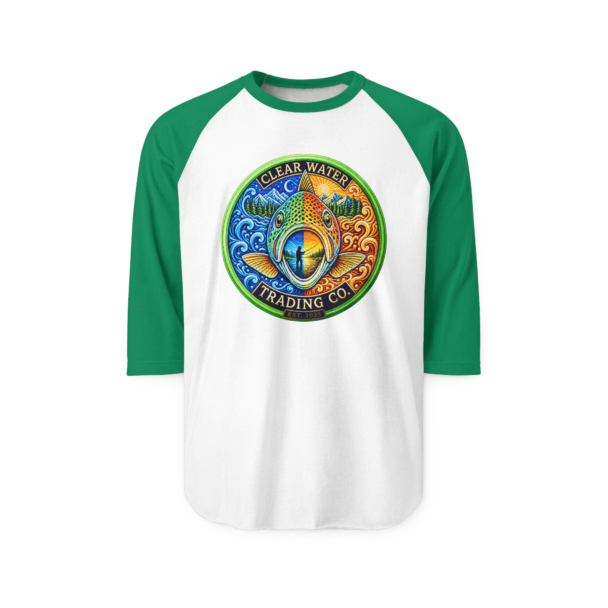 Unisex Three-Quarter Sleeve Raglan Shirt