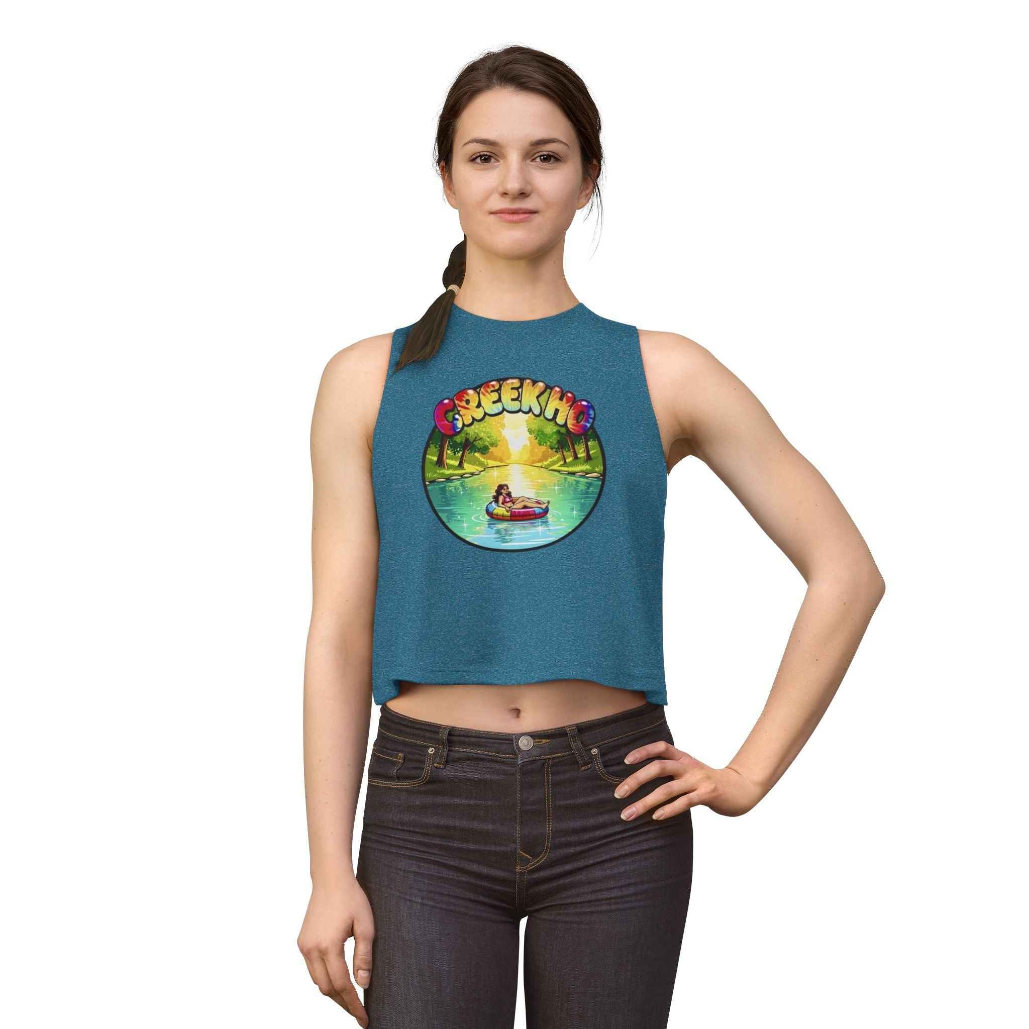 Creekin' Creek Ho Women's Crop Top — Clear Water Trading Co.