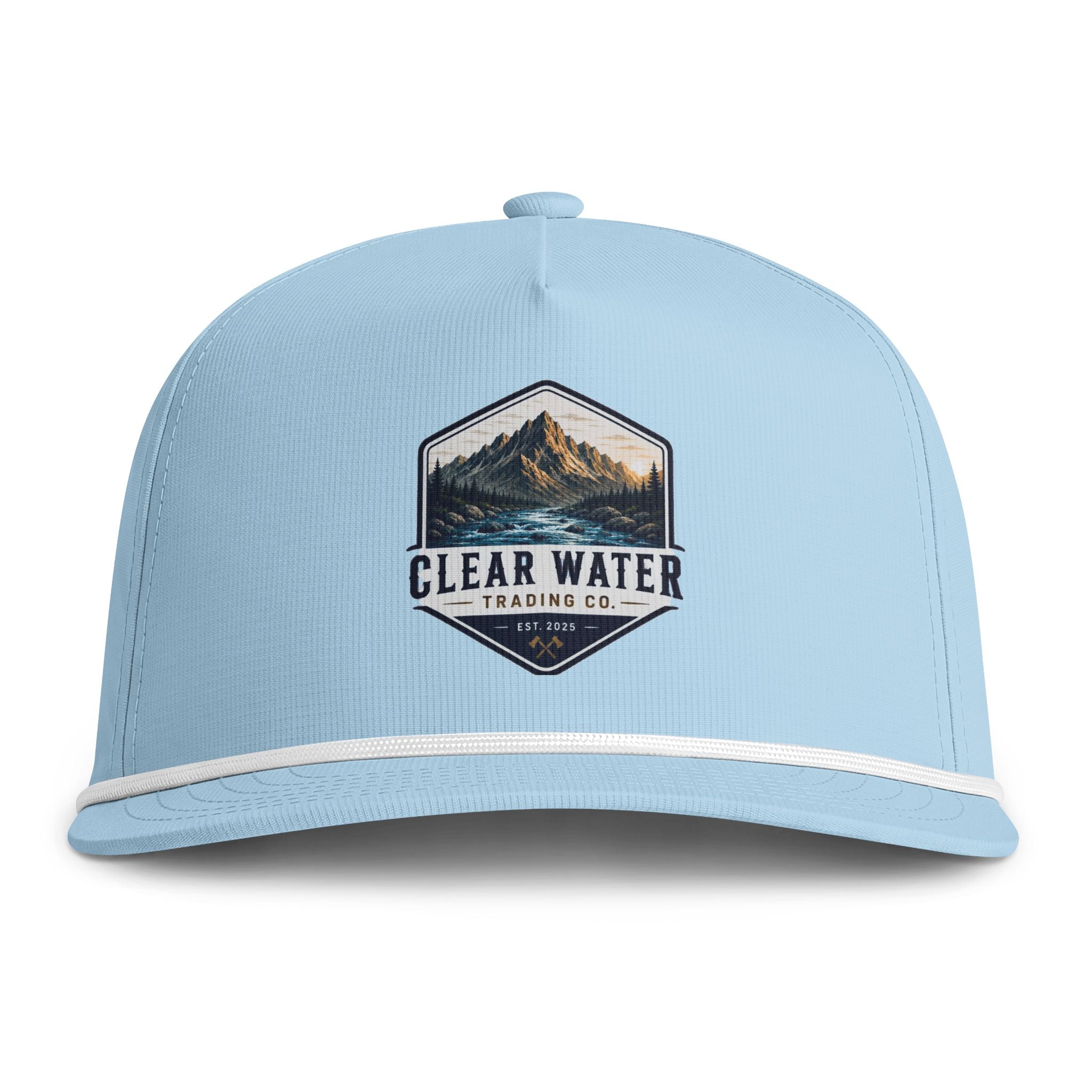 Clear Water Mountain Rope Cap — Vintage Outdoor Trucker Hat