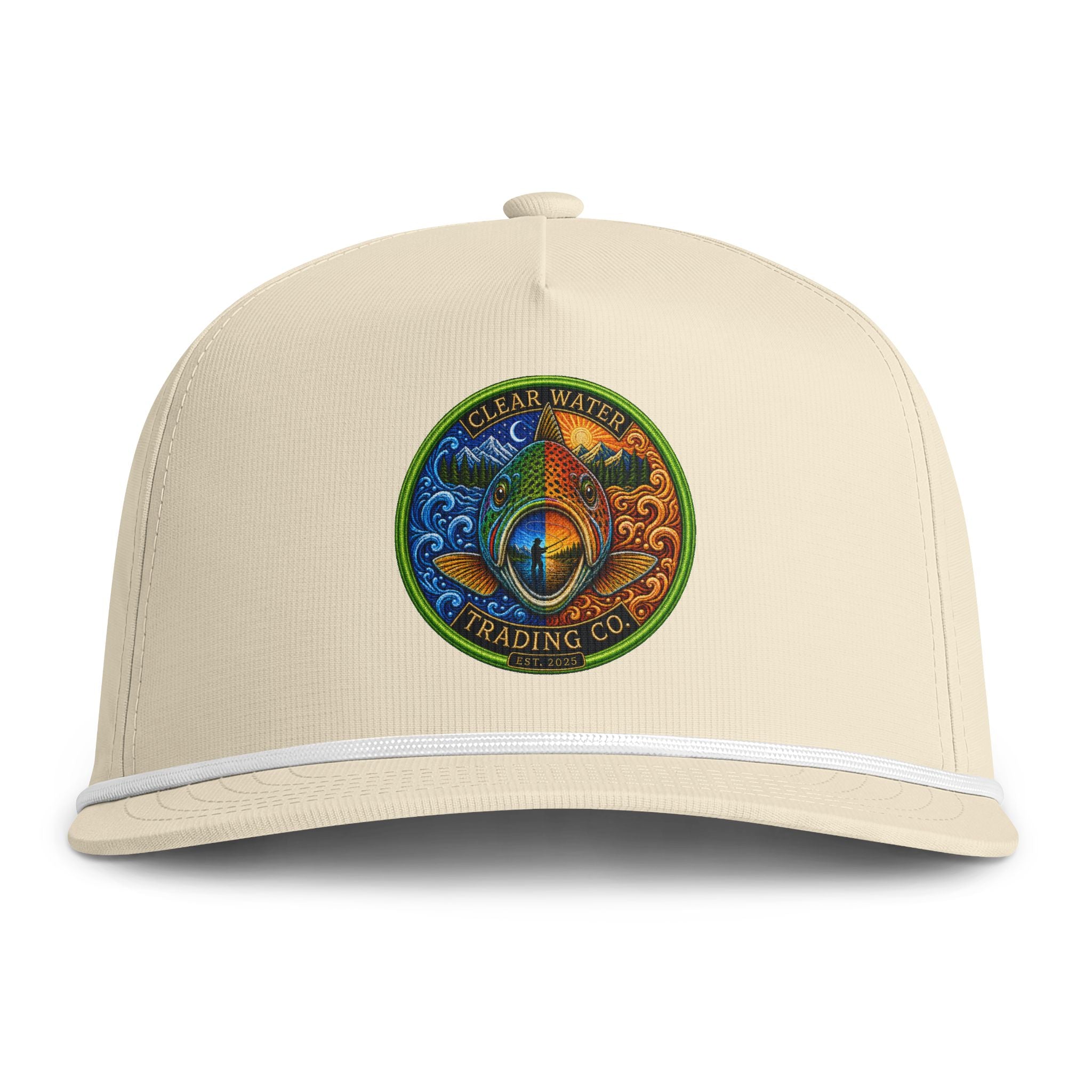 Clear Water Trading Co. — Premium Trout Badge Rope Hat
