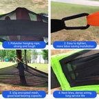 The Apex: 3-Point Heavy-Duty Suspended Mesh Hammock