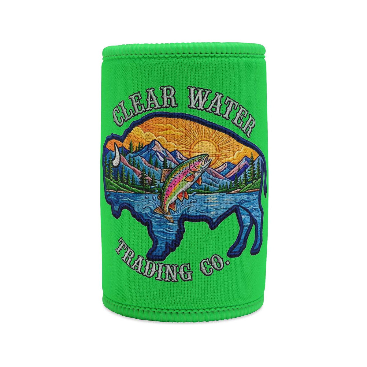 Sunset Buffalo Can Koozie