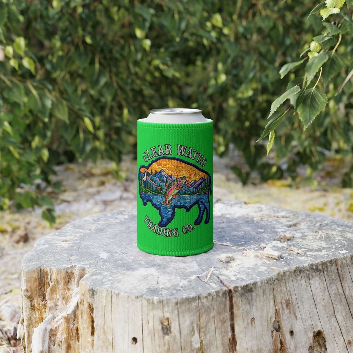 Sunset Buffalo Can Koozie