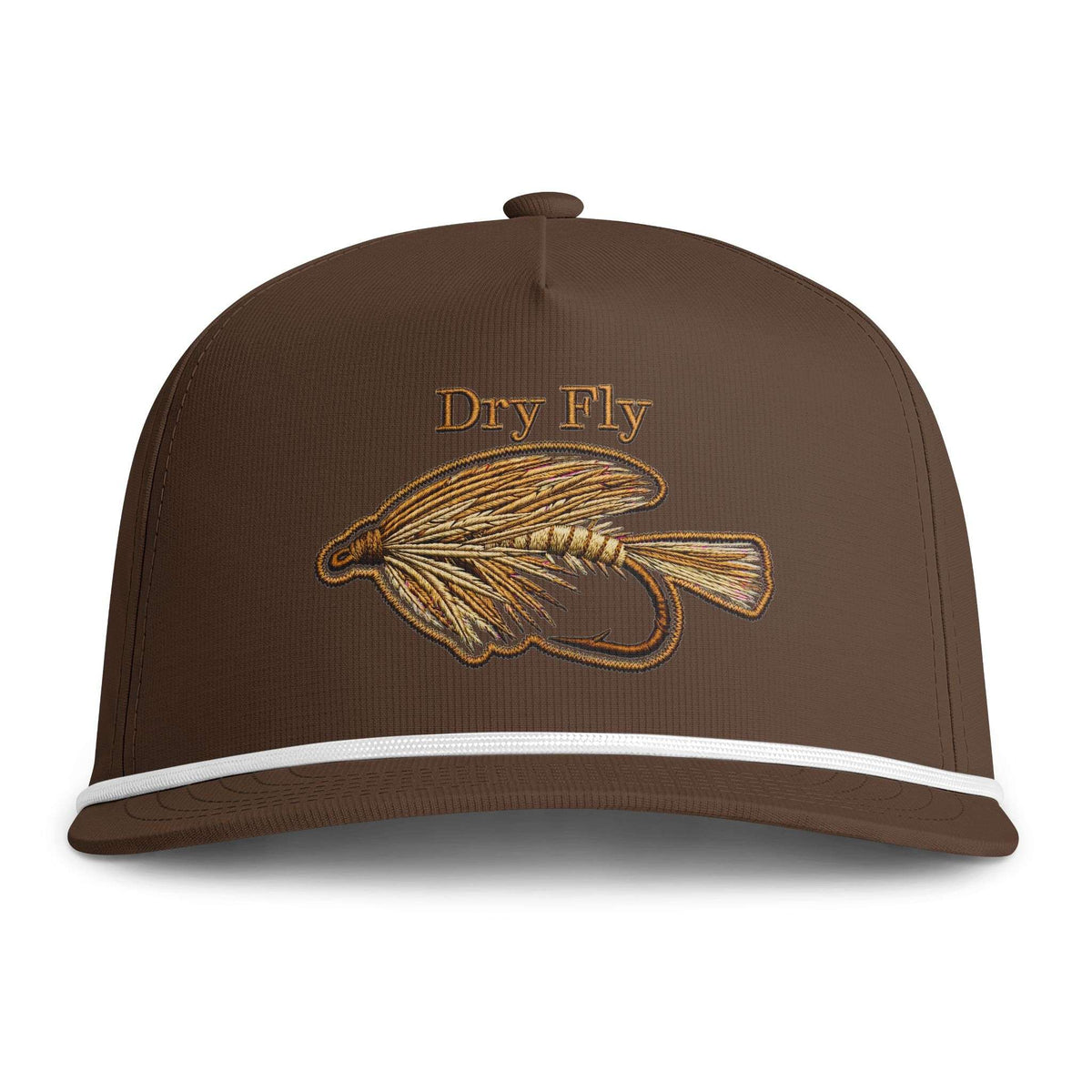 Dry Fly Snapback, Rope Brim Sunwashed Trucker Hat