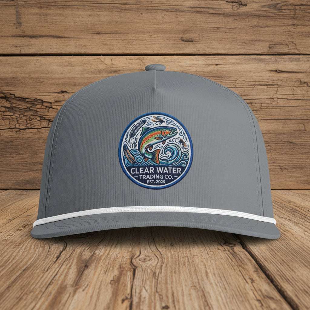 Clear Water Trading Co. — Retro Trout Rope Cap - Clear Water Trading Co.