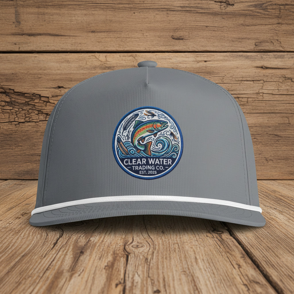Clear Water Trading Co. — Retro Trout Rope Cap