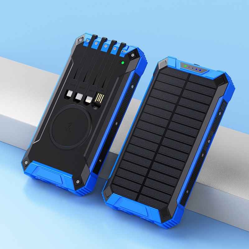 Wireless Solar Power Bank 20000 mAh for Ultimate Portability and Convenience